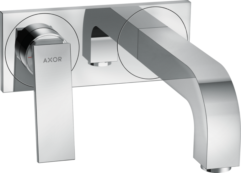 Citterio Wall-Mounted Single Lever Basin - Spout 220mm With Plate