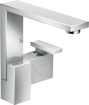AXOR Edge Single Lever Basin Mixer 190 With Push-Open Waste Set - Diamond Cut