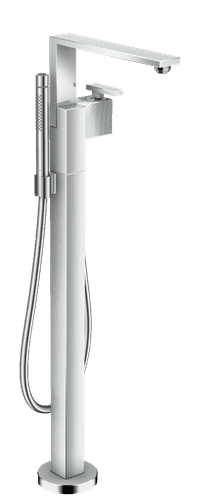 AXOR Edge Single Lever Bath Mixer Floor-Standing - Diamond Cut