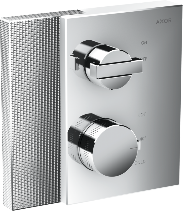 AXOR Edge Thermostat For Concealed Installation With Shut-Off Valve - Diamond Cut