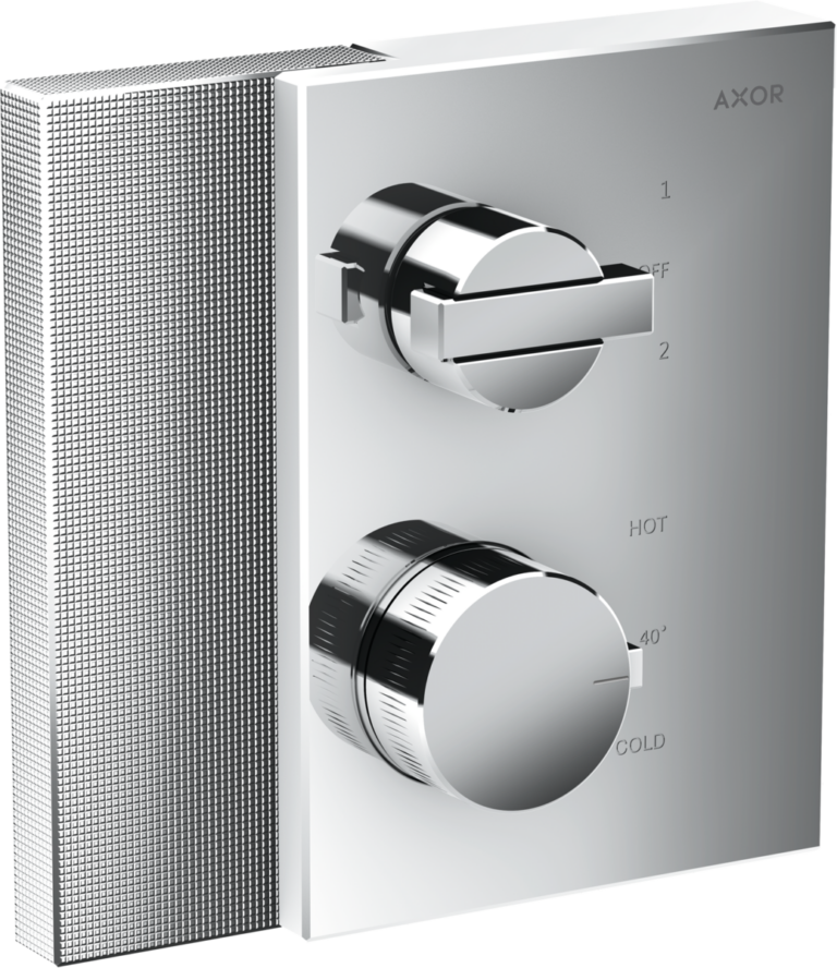 AXOR Edge Thermostat For Concealed Installation With Shut-Off / Diverter Valve - Diamond Cut