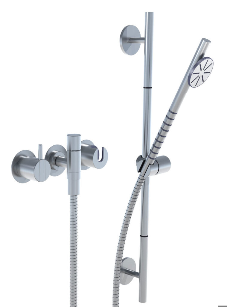 2171S-T65 One-Handle Built-In Mixer With Shower & Rail