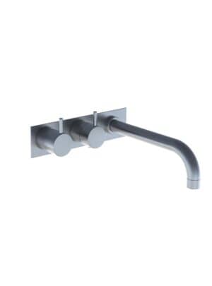 5123CK ¾" Thermostatic Mixer With 200 mm Spout & Three-Hole Plate