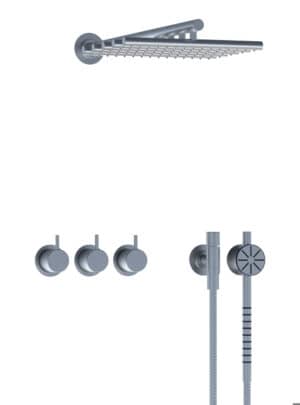 5471S-051 ¾" Thermostatic Shower Mixer Wall Mounted