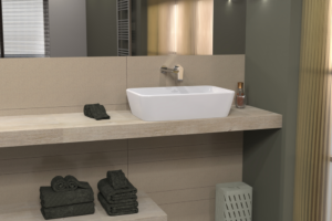 Architectura Surface-Mounted Washbasin, 600 x 405 x 155 mm