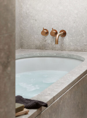 611C Two Handle Wall Mounted Mixer 160 mm Spout