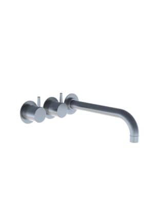 621C Two Handle Wall Mounted Mixer 225 mm Spout
