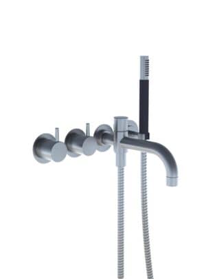 641DT8 Two Handle Wall Mounted Mixer & Hand Shower