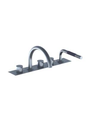 BK13 Two Handle Mixer With Swivel Spout