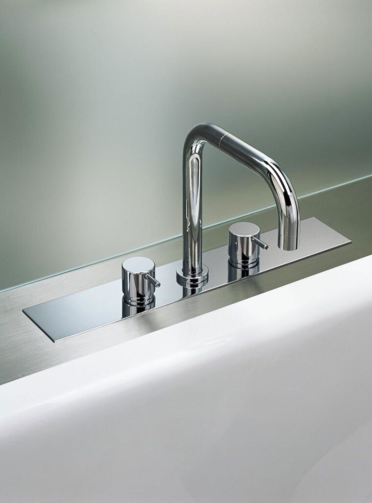 BK6 Two Handle Mixer With Double Swivel Spout