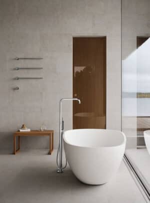 FS1 Free-Standing Bath Mixer With Hand Shower - Height 1080 mm