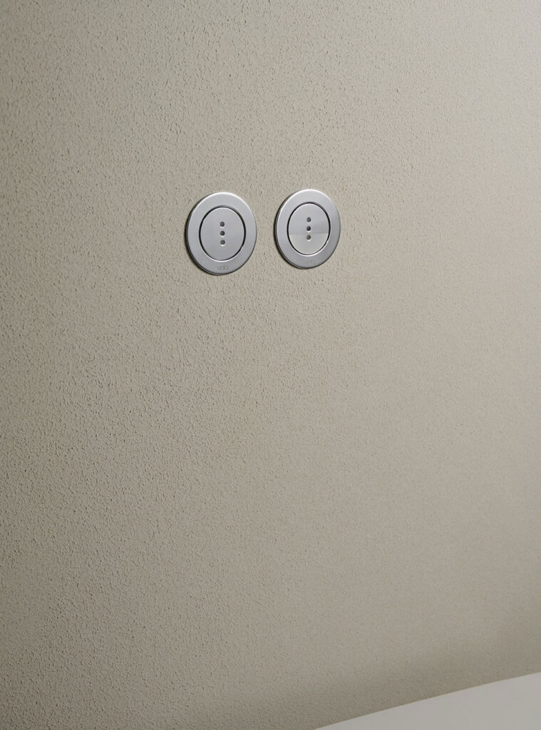 RS83E Round Electronic Dual Flow Cistern Flush