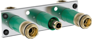 Basic Set For ShowerTablet 600 Thermostatic Mixer Universal For Exposed Installation For 2 Outlets