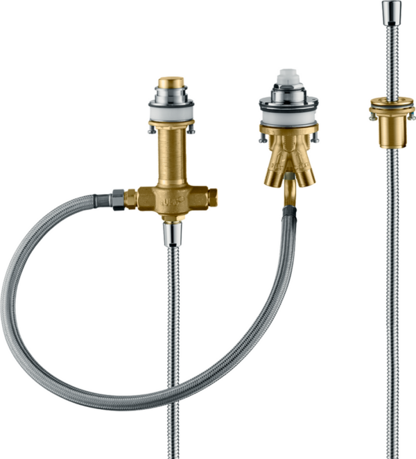 Basic Set For 3-Hole Rim Mounted Bath Mixer