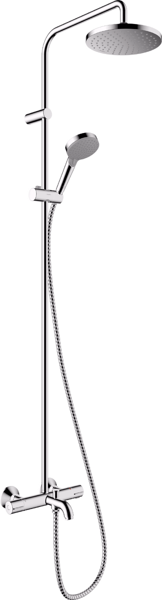 Vernis Blend Showerpipe 200 1jet with Bath Thermostat