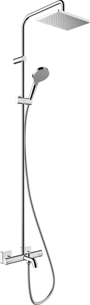 Vernis Shape Showerpipe 230 1jet With Bath Thermostat