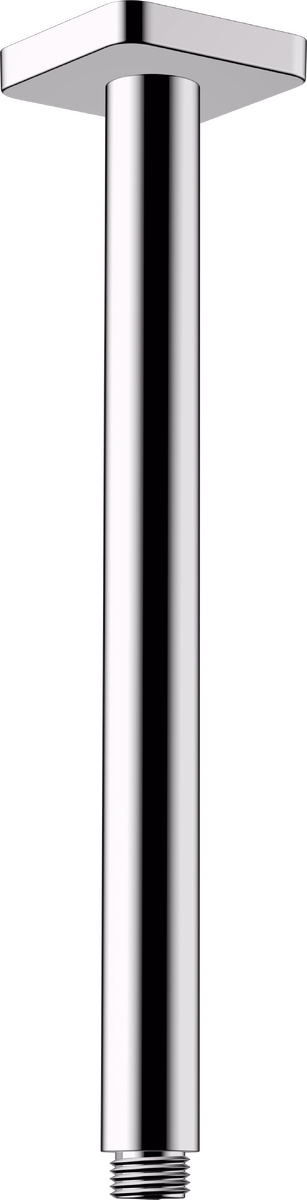 Vernis Shape Ceiling Connector 10 or 30cm - Chrome, Length: 30cm