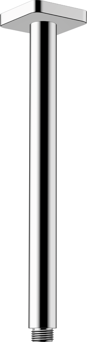 Vernis Shape Ceiling Connector 10 or 30cm - Chrome, Length: 30cm