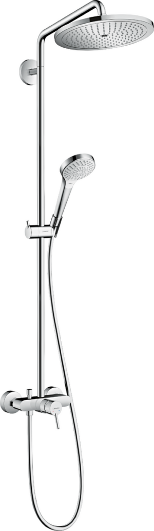 Croma Select S 280 Air 1jet Showerpipe With Single Mixer & Swiveling Shower Arm