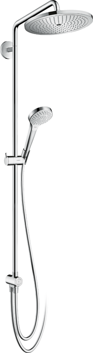Croma Select 280 Air 1jet Showerpipe Reno Ecosmart With Swiveling Shower Arm