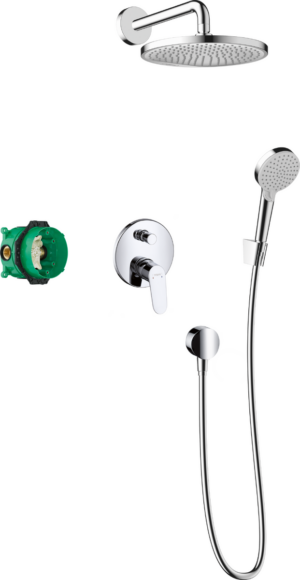 Crometta S Shower System 240 1jet With Single Lever Mixer
