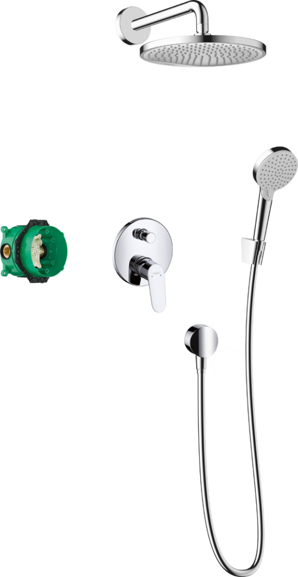 Crometta S Shower System 240 1jet With Single Lever Mixer