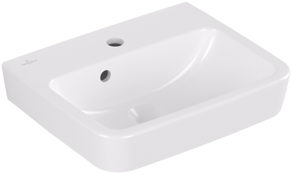 O.Novo Handwash Basin, 450 x 370 x 160 mm, Ground Underside & Rear