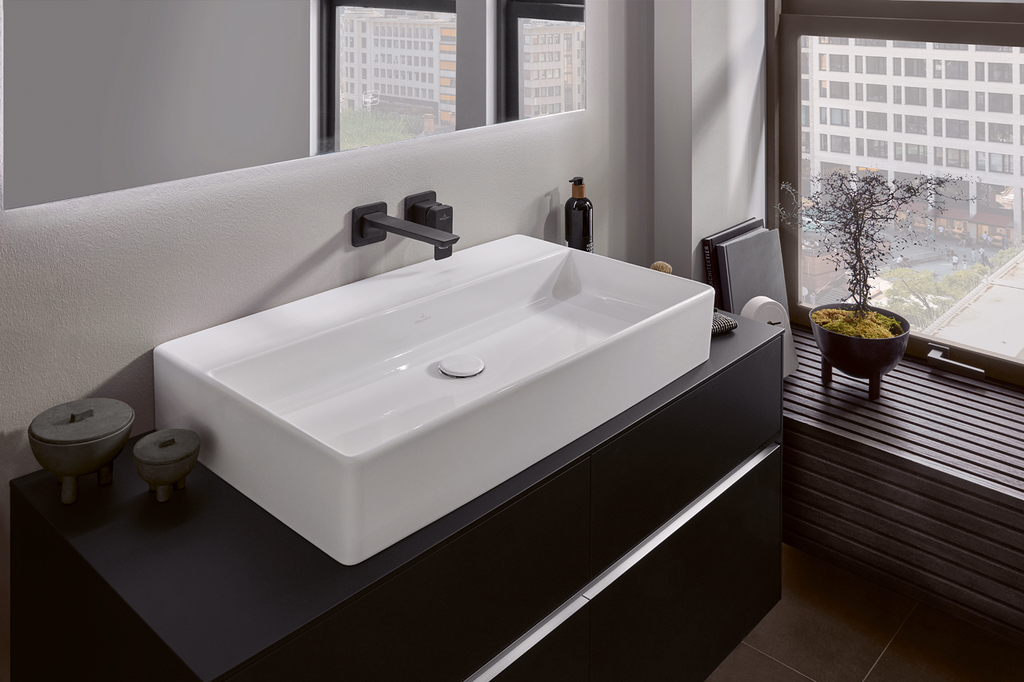 Memento 2.0 Ground Underside Washbasin - 800 x 470 mm - No Tap Hole Or Overflow