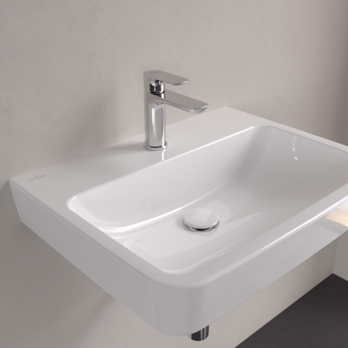 O.Novo Washbasins, 600 x 460 x 175 mm, Ground Underside & Rear