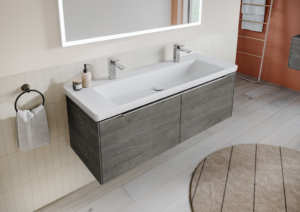 Subway 3.0 Vanity Washbasin - 2 x One Tap Holes - 1300 x 470 mm