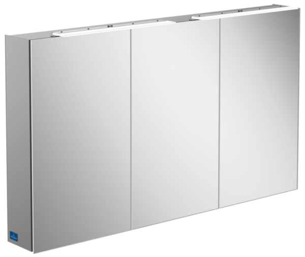My View One Surface-Mounted Mirror Cabinet - 1307 mm