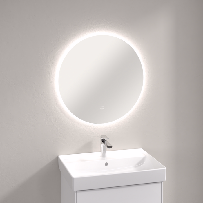 More To See Lite Round Mirror With LED Lighting