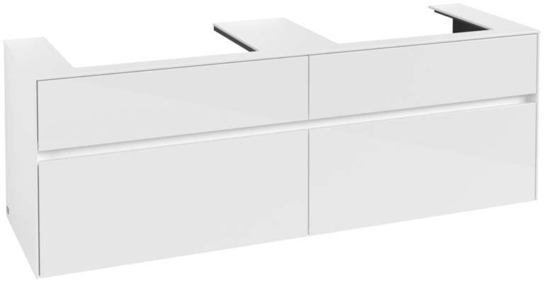 Collaro Vanity Unit For Two Washbasins - Width 1600 mm