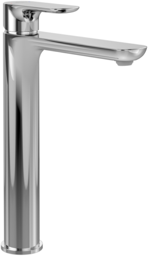 O.Novo Tall Single-Lever Basin Mixer With Push-Open Waste