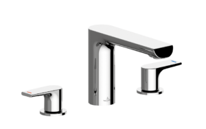 Liberty Three-Hole Basin Mixer Without Waste