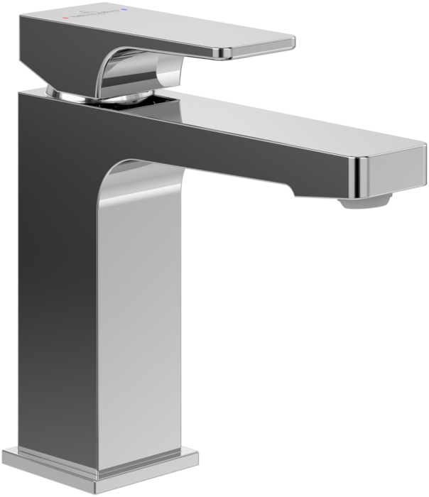 Architectura Square Single-Lever Basin Mixer With Pop-Up Waste