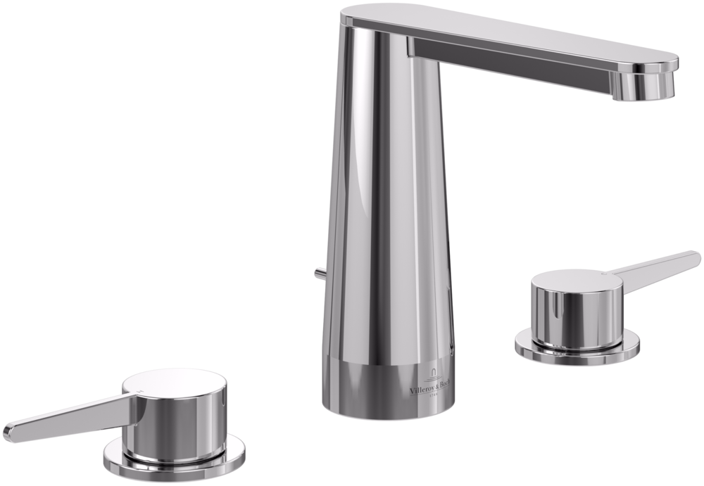 Conum Three-Hole Basin Mixer With Pop-Up Waste