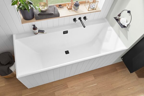 Collaro Duo Rectangle 1600 mm x 750 mm Acrylic Bath