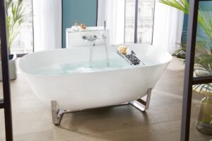 Antheus Solo Free-Standing 1550 mm x 750 mm Quaryl® Bath