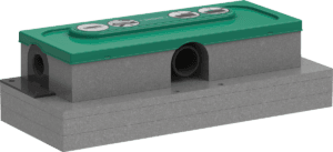 RainDrain uBox Universal Base Set For Finish Sets For Flat Installation