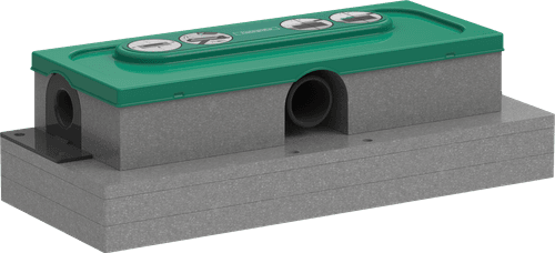 RainDrain uBox Universal Base Set For Finish Sets For Flat Installation