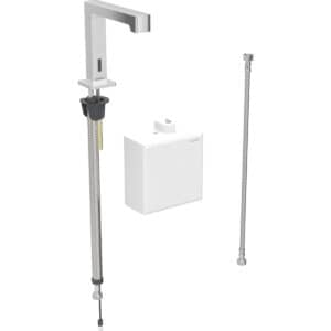 Washbasin Tap Brenta, Deck-Mounted, Battery Operated With Exposed Function Box