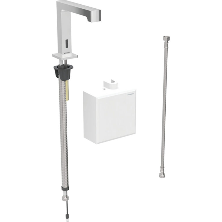 Washbasin Tap Brenta, Deck-Mounted, Battery Operated With Exposed Function Box