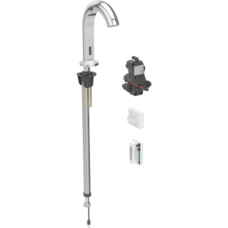 Washbasin Tap Piave, Deck-Mounted, Generator Operation, For Concealed Function Box