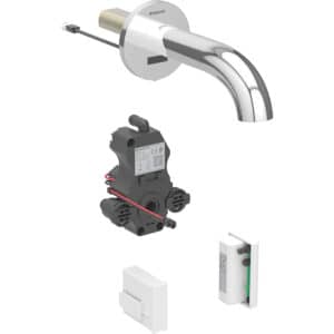 Washbasin Tap Piave, Wall-Mounted, Generator Operation For Concealed Function Box