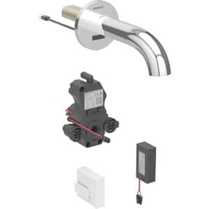 Washbasin Tap Piave, Wall-Mounted, Battery Operated For Concealed Function Box