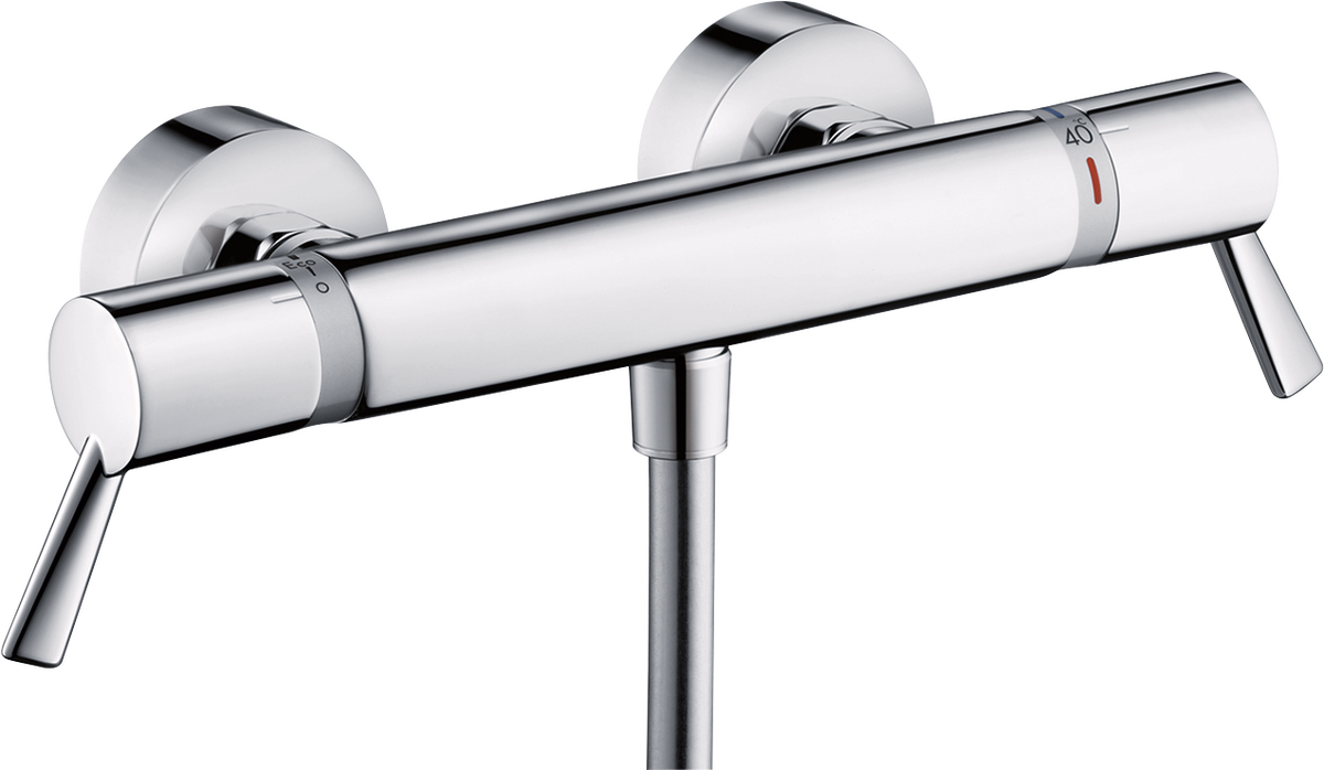 Ecostat Comfort Thermostatic Shower Mixer for Exposed Installation with Extra Long Handles