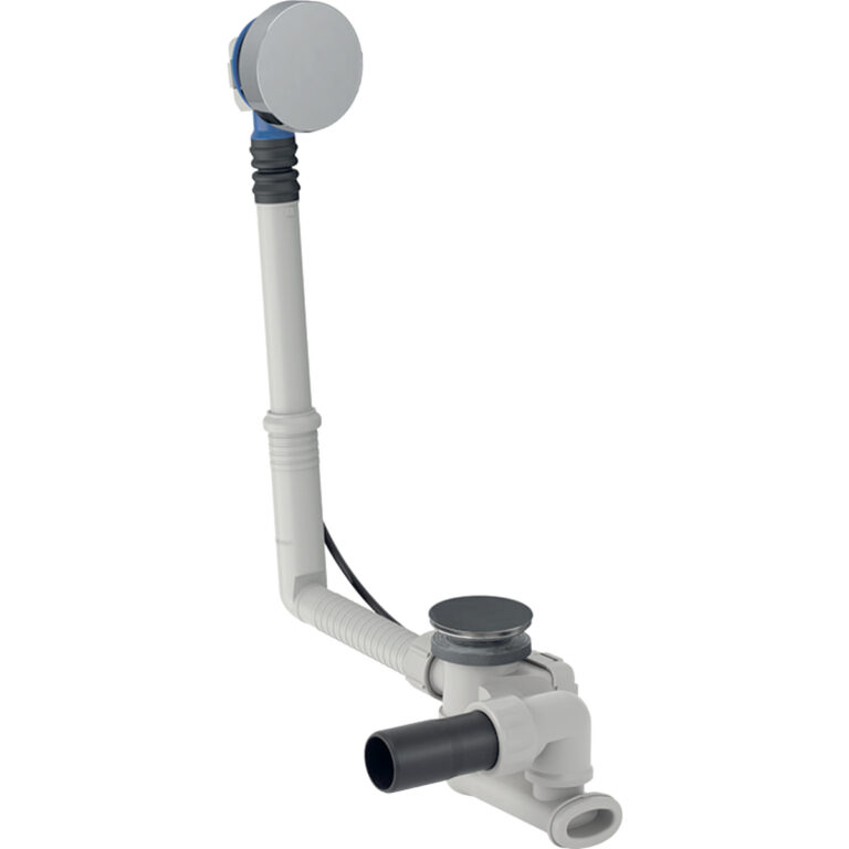Geberit Bathtub Drain With Turn Handle , D52, Ready-To-Fit & Straight Connector