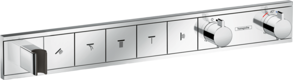 RainSelect Thermostatic Mixer For Concealed Installation For 5 Outlets