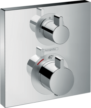 Ecostat Square Thermostatic Mixer For Concealed Installation For 2 Outlets